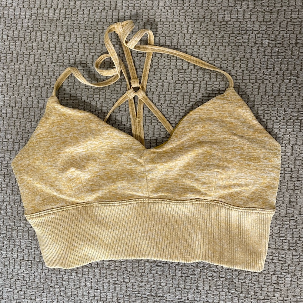 Yellow Alo sports bra